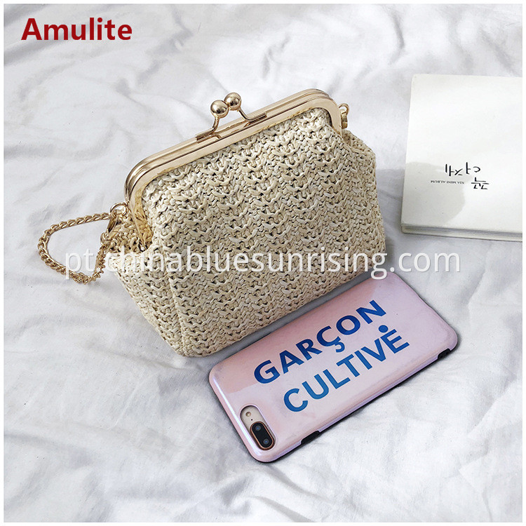 Small fashion straw bag